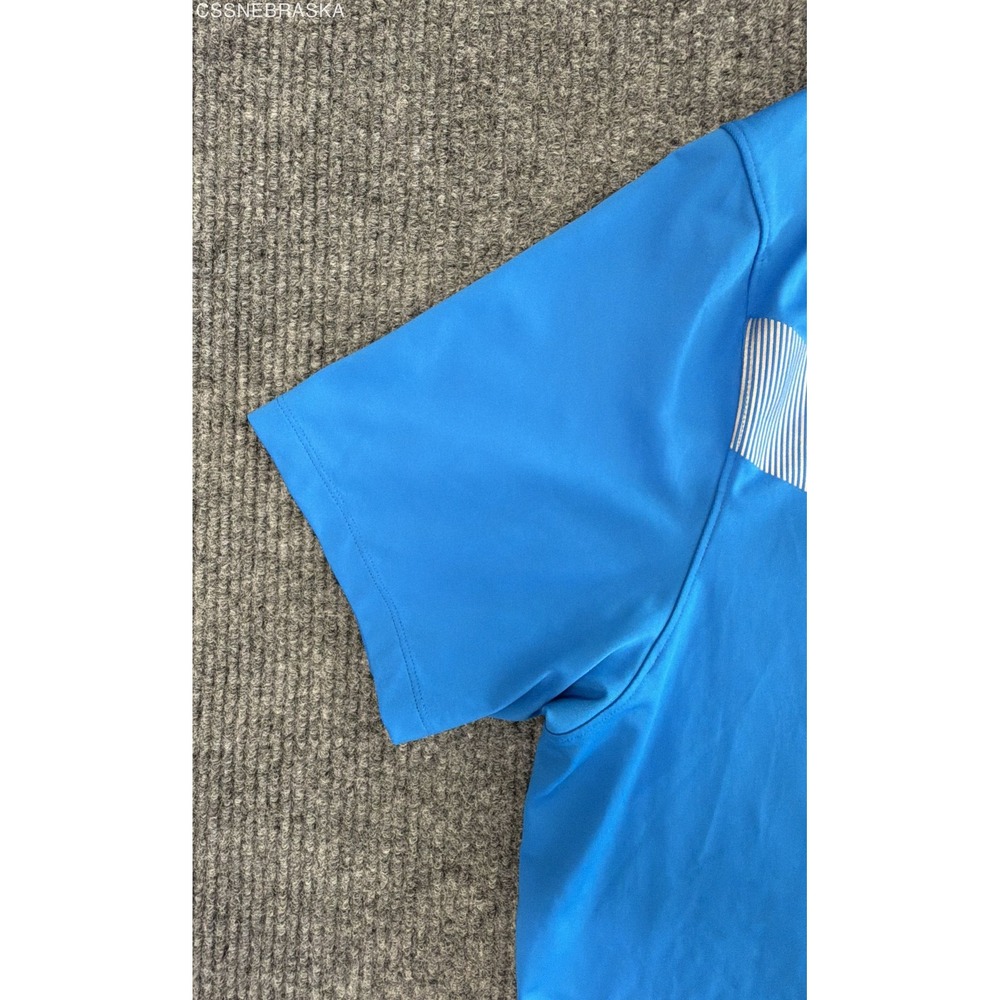 Nike Blue Tiger Woods Vapor Reflective Blade Collar Golf Shirt Men Chevron XXl - Picture 5 of 10
